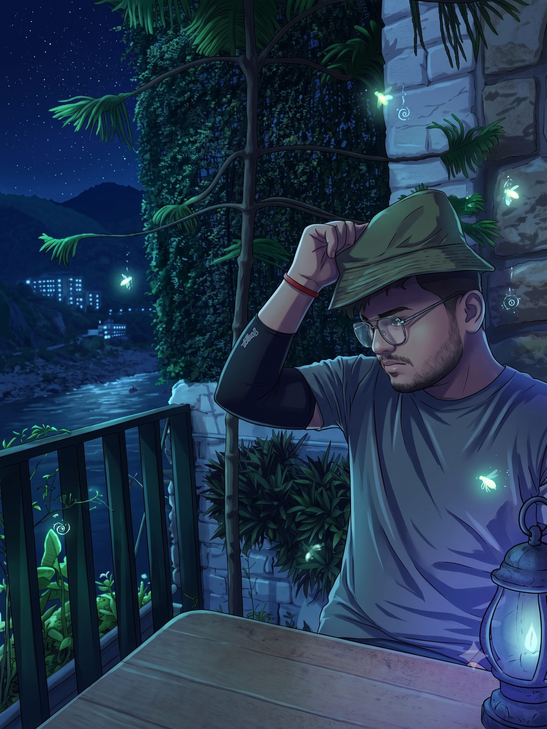 Illustrated portrait of Vasu Soni